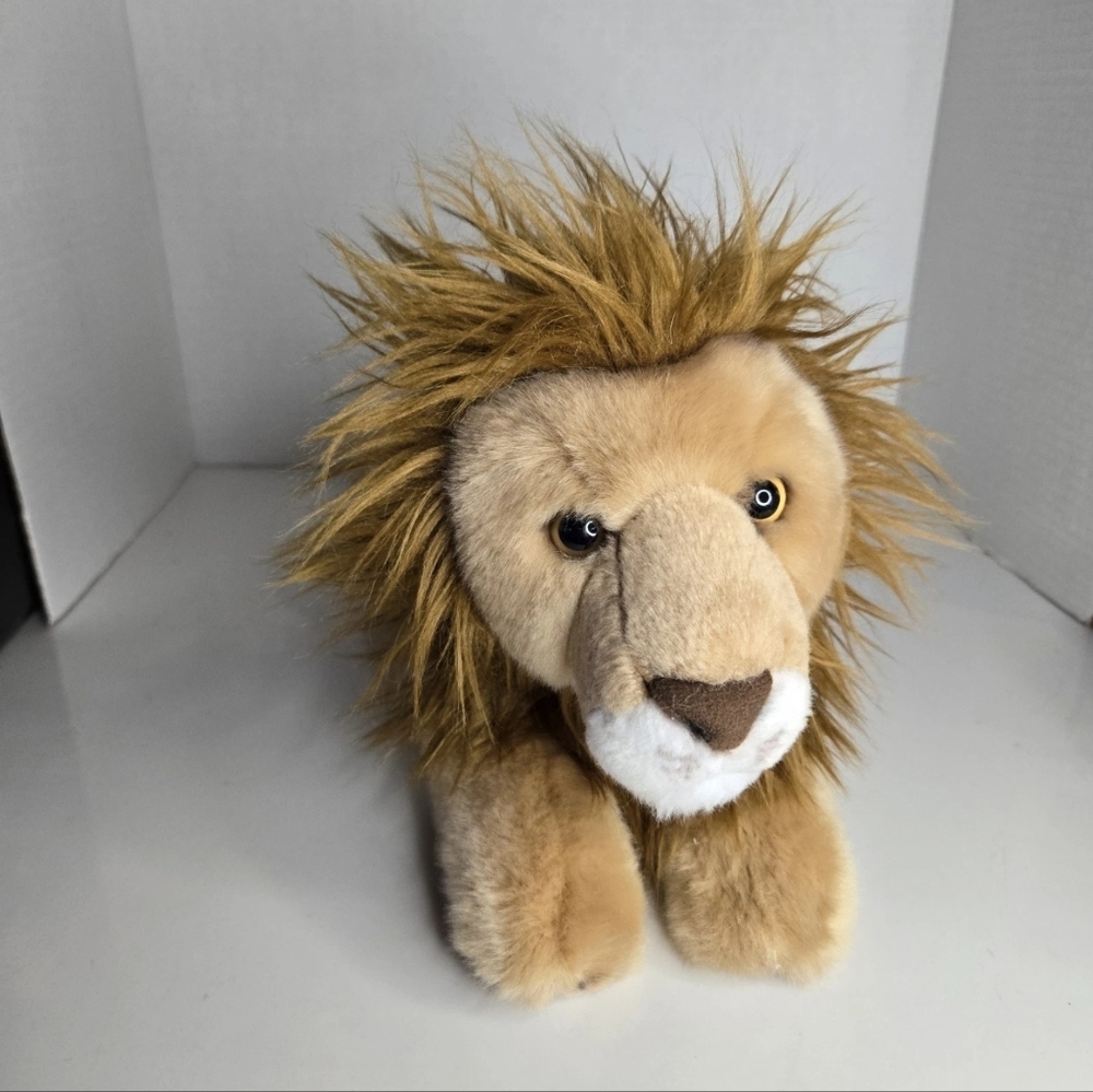 Aurora World Miyoni Lion 13" Plush Laying Stuffed Animal Jungle Safari Realistic